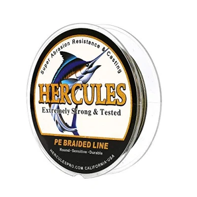 Abbildung von HERCULES Super Cast 100m 2000m Yards Geflochtene Angelschnur 10lb 300lb Test für Salzwasser Süßwasser PE Geflecht Fischdraht Superline 8 Stränge