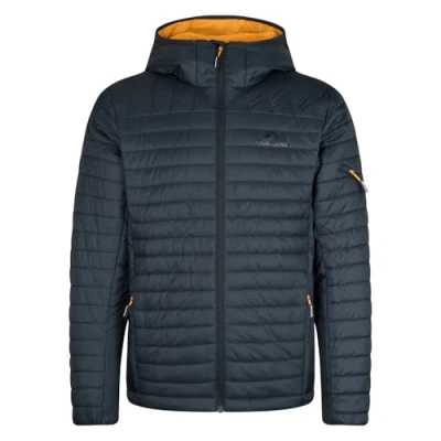 Abbildung von Westfjord leichte wattierte Steppjacke für Männer HEKLA, Marineblau/Mango, Größe M