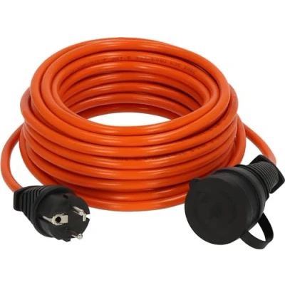 Abbildung von Brennenstuhl BREMAXX Verlängerungskabel (10m Kabel in orange, für den kurzfristigen Einsatz im Außenbereich IP44, Stromkabel einsetzbar bis 35 C, öl und UV beständig, Made Germany)