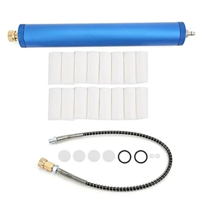 Abbildung von Akozon Luftkompressor Filter, 30Mpa Öl Wasserabscheider, Feuchtigkeit Wasserfalle Regler Luftfilterpumpe Hochdruck Luftfilter Tauchabscheider mit 20 Filterelementen Schlauchanschluss für Inflator