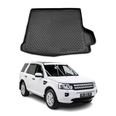 Abbildung von OMAC Kofferraummatte Kofferraumwanne kompatibel mit Land Rover Freelander 2006 2021 Gummi TPE