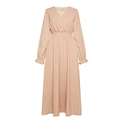Abbildung von usha Damen Maxikleid mit Allover Print 10526504 US01, BRAUN BEIGE, M