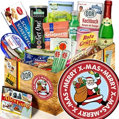 Abbildung von Weihnachtsmann ++ Spezialitäten Box Ostpaket Geschenkeset Weihnachten Mama