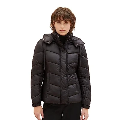 Abbildung von TOM Tailor Puffer Winterjacke, Damen, Größe: XXL, Deep black