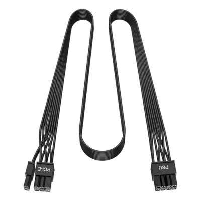 Abbildung von J&amp;D PCIe Kabel, Männlich zu 8 Pin 6+2 GPU Stromkabel, Kompatibel mit Corsair, Thermaltake, ARESGAME Modularen Netzteilen, 65 cm, PSU Kabel für Grafikkarten