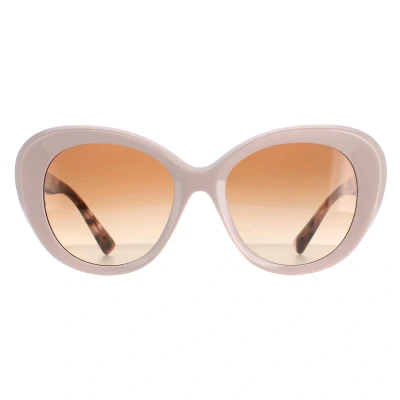 Abbildung von Valentino Damen VA4113 517413 Gläser SONNENBRILLEN Steckdose Plastik Rosa Braun Rund Normal Schattiert