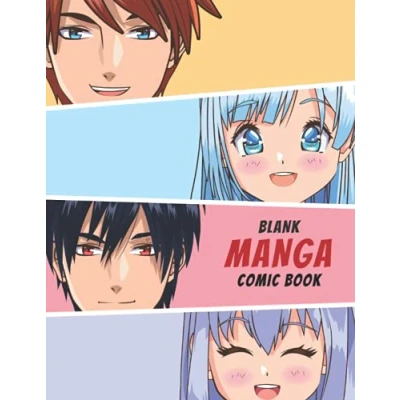 Abbildung von Blank Manga Comic Book: Create Your Own &amp; Anime Sketchbook Panels Templates Book Draw Comics ... Gifts) Strip Drawing Artbook