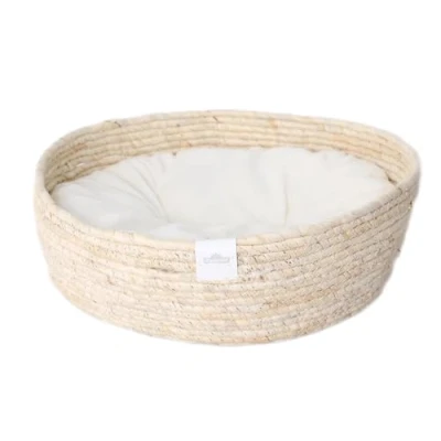 Abbildung von Dehner Tierbett Premium Kuschelbett Guter Schlaf, Naturmaterial, versch. Größen, exquisites, hochwertiges Hundebett / Katzenbett