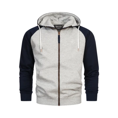 Abbildung von Indicode Jeans Inpulko Sweatjacke, Herren, Größe: Small, Lt grey mix