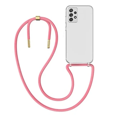 Abbildung von MyGadget Handykette für Samsung Galaxy A72 [ Hülle mit Band abnehmbar &amp; verstellbar ] Handyhülle Handyband zum Umhängen Schnur Case Schutzhülle Rosa