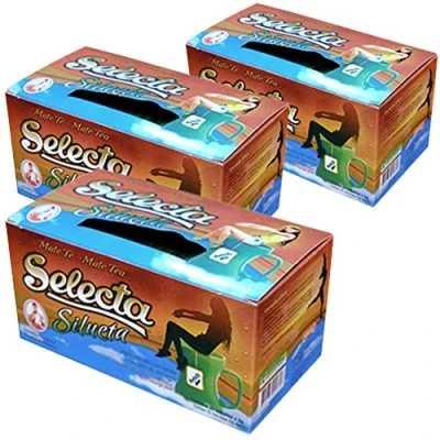 Abbildung von Selecta Yerba Mate Cocido Silueta 75 Teebeutel (225g) Reich an Vitaminen und Antioxidantien Belebender Erfrischender Tee
