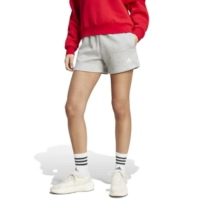 Abbildung von adidas Sportswear Essentials Small LOGO Shorts kurze Sporthose, Damen, Größe: Medium, Medium grey heather
