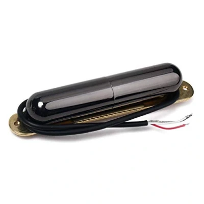 Abbildung von Alnicov Guitar Lipstick Tube Pickup, Single Coil Pickup im Vintage Stil für ST Gitarrenzubehörteile, Schwarz