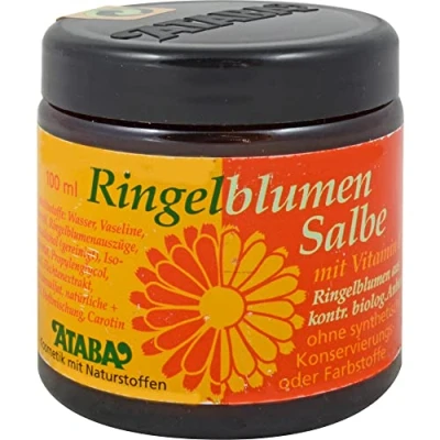 Abbildung von Ringelblumen Salbe mit Vitamin E