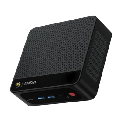 Abbildung von Beelink SER5 Pro Mini PC, AMD Ryzen 7 5850U, 8 Kerne, 16 Threads bis zu 4,4 GHz, GB RAM, 500 SSD, 4K@60Hz 3 Bildschirme (HDMI/DP/Type C), BT5.2, Wi Fi6