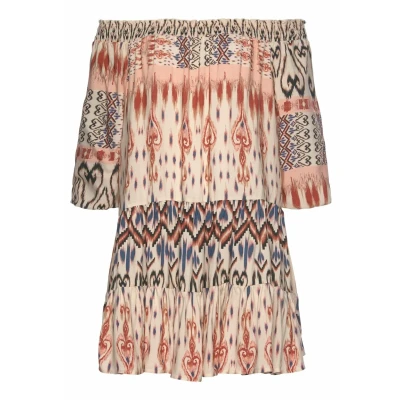 Abbildung von Buffalo Freizeitkleid cremebedruckt, Damen, Größe: 40/42, Creme bedruckt