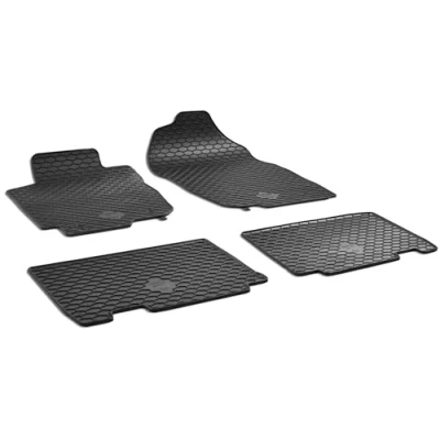 Abbildung von WALSER 50689 Fußmattensatz Gummi vorne und hinten 4 schwarz TOYOTA: RAV4 IV SUV