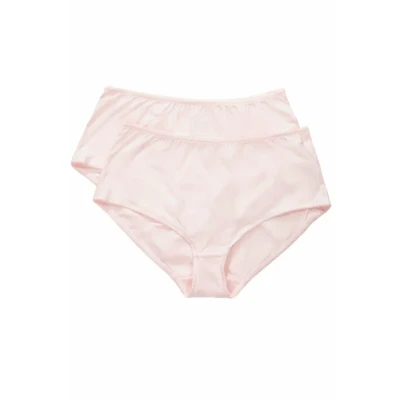 Abbildung von Ulla Popken 2PACK Nadelstreifen H Slip, Damen, Größe: 62/64, Blütenrosa