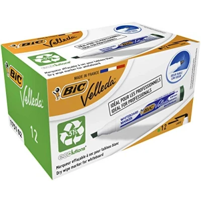 Abbildung von BIC Velleda 1751 Whiteboard Marker (3,7 5,5 mm) 12 Stück grün