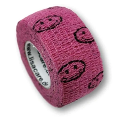 Abbildung von LisaCare Fingerpflaster 2,5cm x 4,5m 2er Smiley Rosa 2 St
