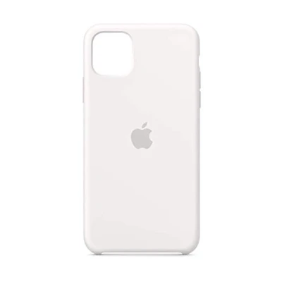 Abbildung von Apple iPhone 11 Pro Max Hülle Silikon Original Soft Case/Backcover Handyhülle Weiß
