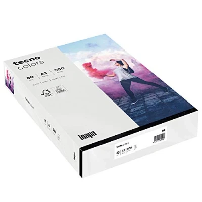 Abbildung von 5 x Inapa Multifunktionspapier tecno colors A3 80 g/qm VE=500 Blatt he