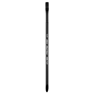 Abbildung von Silver Brush Limited 3008S1/4in Black Velvet Quadratischer Pinsel für Aquarellpinsel, Größe 1/4 Zoll, Kurzer Griff