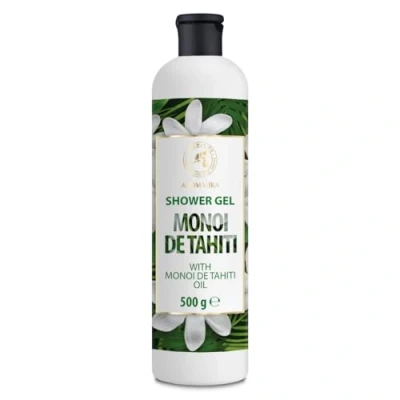 Abbildung von Duschgel Monoi de Tahiti 500 ml mit Öl Körperpflege Hautpflege Reinigung und Pflege Exotischer Duft Entspannung Schönheit