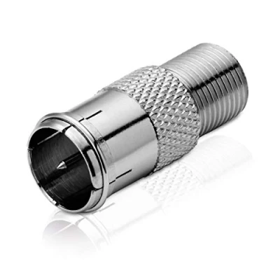 Abbildung von adaptare 60516 Sat Adapter (F Quick Stecker auf F Buchse), vernickelt