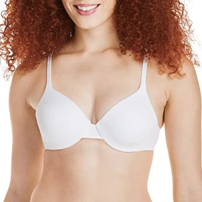 Abbildung von Hanes Ultimate Damen T Shirt BH Soft Foam Wirefree, weiß, 75D