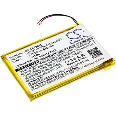 Abbildung von CS SA720SL Akkus 650mAh Kompatibel mit [Sony] für NWZ 820, A720, A726, A728, A729BLK, A826, A828, A829, S738, S738F, S