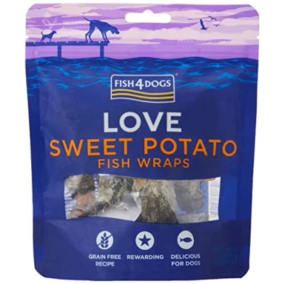 Abbildung von Fish4Dogs Sweet Potato Fish Wraps 100 g