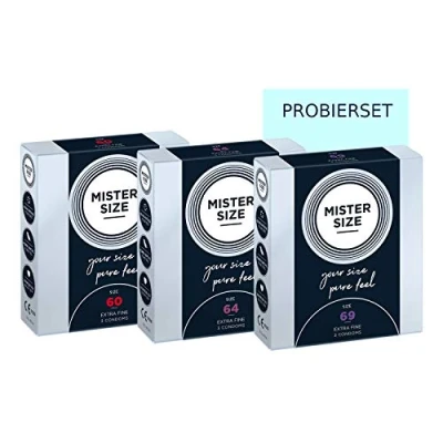 Abbildung von Mister Size «Probierpack XXL» (60mm, 64mm, 69mm) Maßkondome (9 Kondome) 9 St