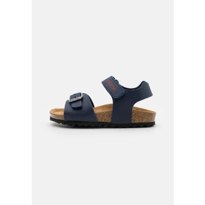 Abbildung von Geox Ghita BOY Riemensandalette für Kinder, Größe: 34, Navy/red Schuhe