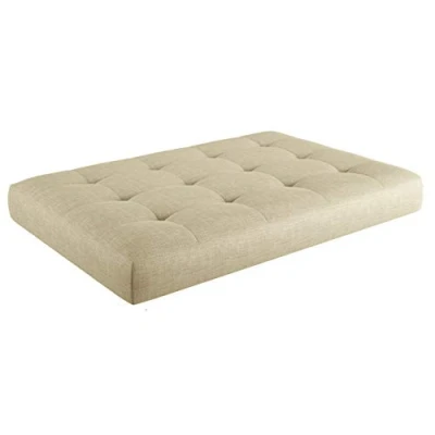 Abbildung von sunnypillow Palettenkissen Kaltschaum Palettenauflage Palettenpolster Palettensofa Sitzkissen Rückenlehne gesteppt 120x60x15cm Ecru