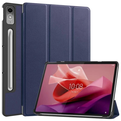 Abbildung von Trifold Klapphülle für das Lenovo Tab P12 Dunkelblau