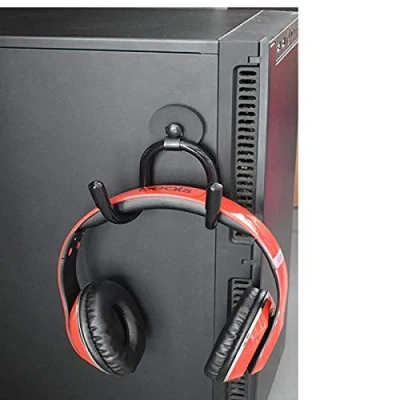 Abbildung von PC Gaming Headset Kopfhörer Haken Halterung, Ständer mit verstellbarer und flexibler Armklemme, magnetisch montiertes Design, universelle Passform keine Headsets
