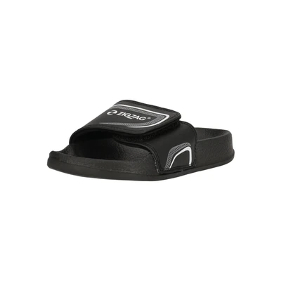 Abbildung von Zigzag BADE Calicut Pantolette flach für Kinder, Größe: 33, Black Pu