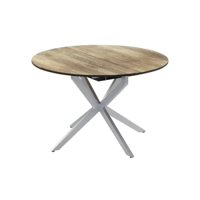 Abbildung von Vicco Esstisch Loyd, Eiche rustikal/Grau, 120 x 76.5 cm ausziehbar