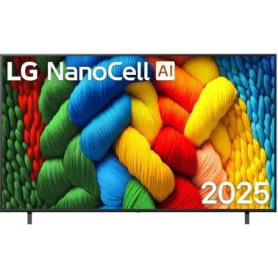 Abbildung von LG 75NANO80A6B TV 75 Zoll (190 cm) 4K NanoCell AI (α7 Gen8 Prozessor, webOS 25, 60Hz) [Modelljahr 2025]