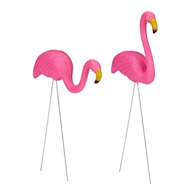 Abbildung von relaxdays Gartenfigur Flamingo Figur 2er Set
