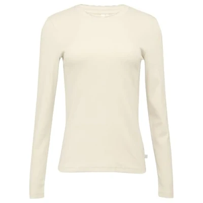 Abbildung von QS Schmales MIT Detail AM Ausschnitt Langarmshirt, Damen, Größe: XS, Beige