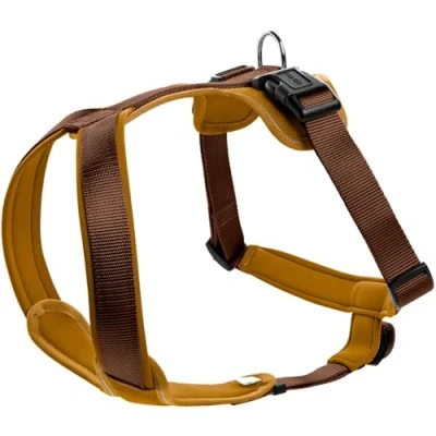 Abbildung von Hunter Tierbedarf Hunde Geschirr Neopren braun/caramel
