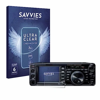 Abbildung von Savvies 6 Stück Schutzfolie für Yaesu FT 991A Displayschutz Folie Ultra Transparent