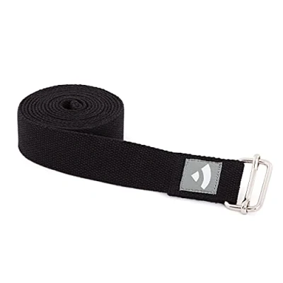 Abbildung von bodhi Yogamatte Yogagurt mit Schiebeschnalle ASANA BELT 2,5m, Metall petrol