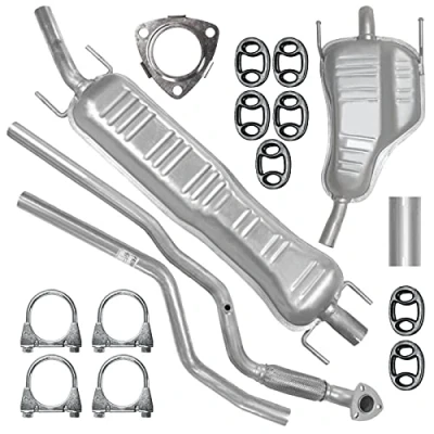 Abbildung von Auspuffanlage Schalldämpferset Auspuff für Opel Astra H 3 III Kombi Caravan 1.8