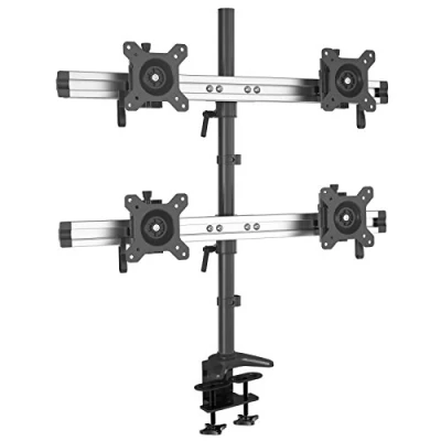 Abbildung von HFTEK 4 Fach Monitorarm Tischhalterung für Bildschirme von 15 27 Zoll mit VESA 75/100 (MP240C L)