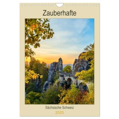 Abbildung von Zauberhafte Sächsische Schweiz (Wandkalender 2025 DIN A4 hoch), CALVENDO Monatskalender
