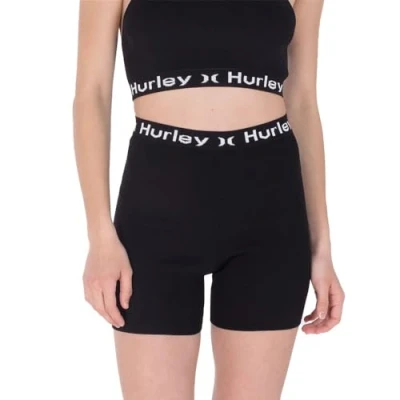 Abbildung von Hurley Damen OAO Text Active Bermuda Shorts, schwarz, XS
