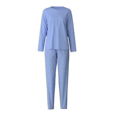 Abbildung von Calida Daylight Dreams SET Nachtwäsche Set, Damen, Größe: 48/50, Hydrangea blue